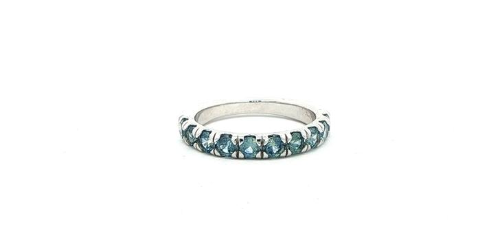 content/products/10-Stone French-set Montana Sapphire Ring in White Gold (1.27cts TWT)