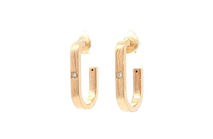 content/products/Hollow Squared Diamond J-Hoop Earrings in Yellow Gold (0.02cts TWT)