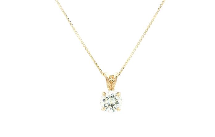 content/products/Diamond Solitaire Pendant with Rabbit Ear Bail in Yellow Gold (1.21cts)