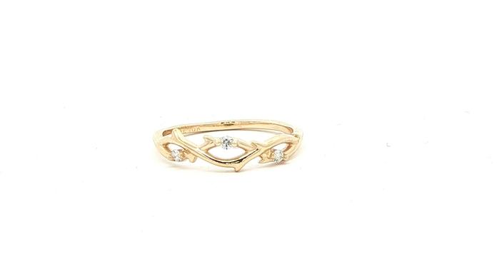 content/products/Twining Vines Diamond Stackable Ring in Yellow Gold (0.07cts TWT)