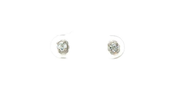 content/products/April Birthstone White Topaz Stud Earrings in 4-Prong Settings in White Gold 