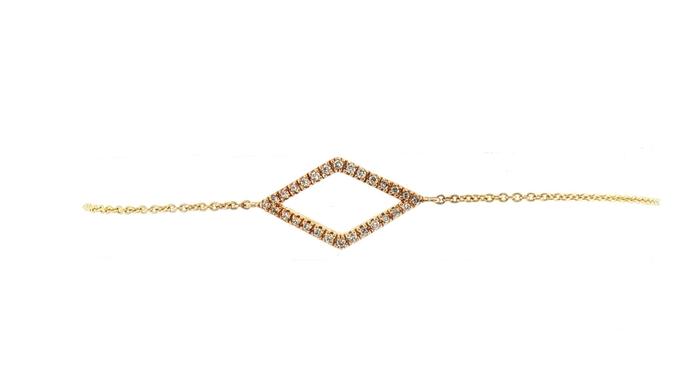 content/products/Pave Diamond Kite Shape Chain Bracelet in Yellow Gold (0.14cts TWT)