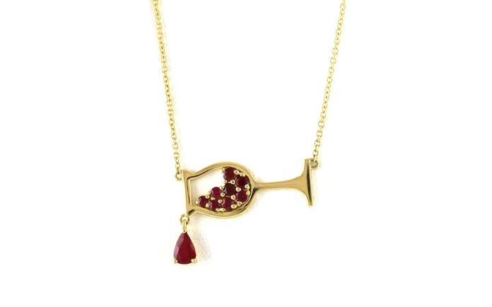 content/products/Ruby Wine Glass Necklace in Yellow Gold (0.91cts TWT)