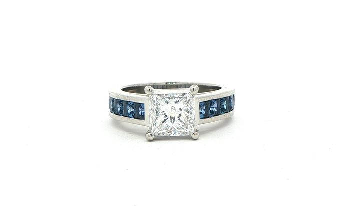 content/products/Princess Cut Diamond and Channel Set Montana Yogo Sapphire Engagement Ring in Platinum (4.03cts TWT)