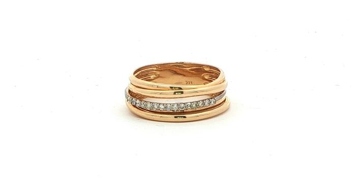 content/products/Diamond Multi-Layer Stacked Ring in Yellow Gold (0.20cts TWT)