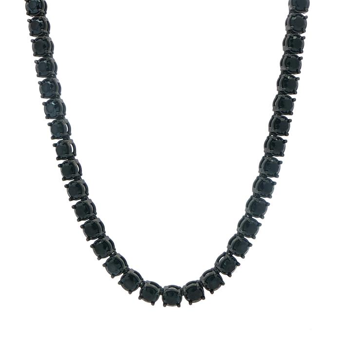 content/products/Black Spinel Riviera Necklace in Black Rhodium Plated Sterling Silver