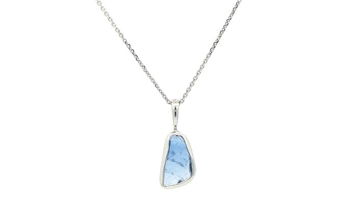 content/products/Raw Un-cut Montana Yogo Sapphire Necklace in White Gold (1.21cts TWT)
