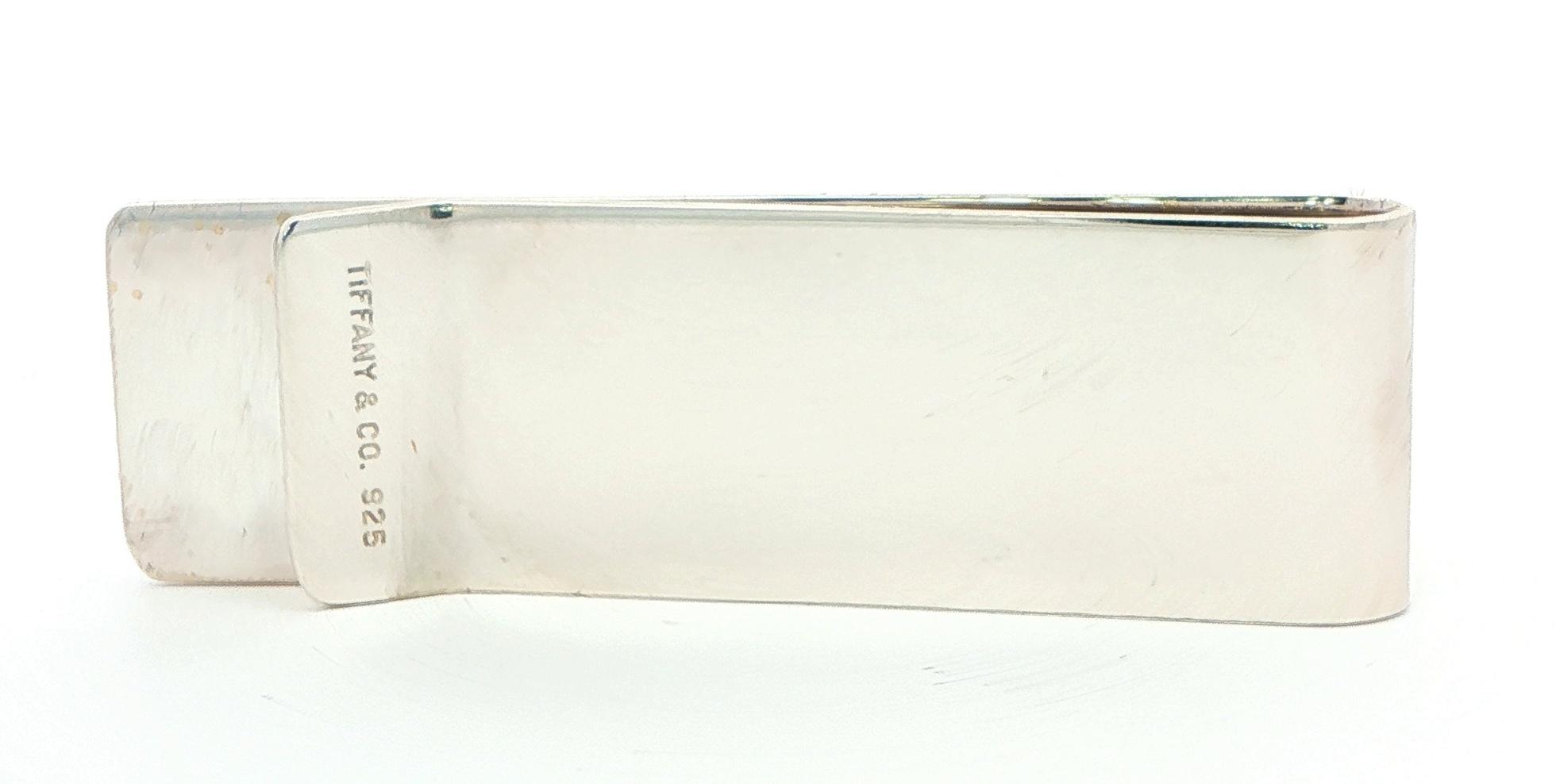 Estate Piece: Tiffany & Co. Rectangular Shape Money Clip in High-Polished Sterling Silver back