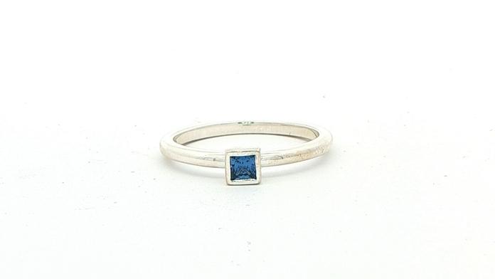 content/products/Princess Cut Montana Yogo Sapphire Bezel Set Solitaire Ring in Sterling Silver (0.17cts)