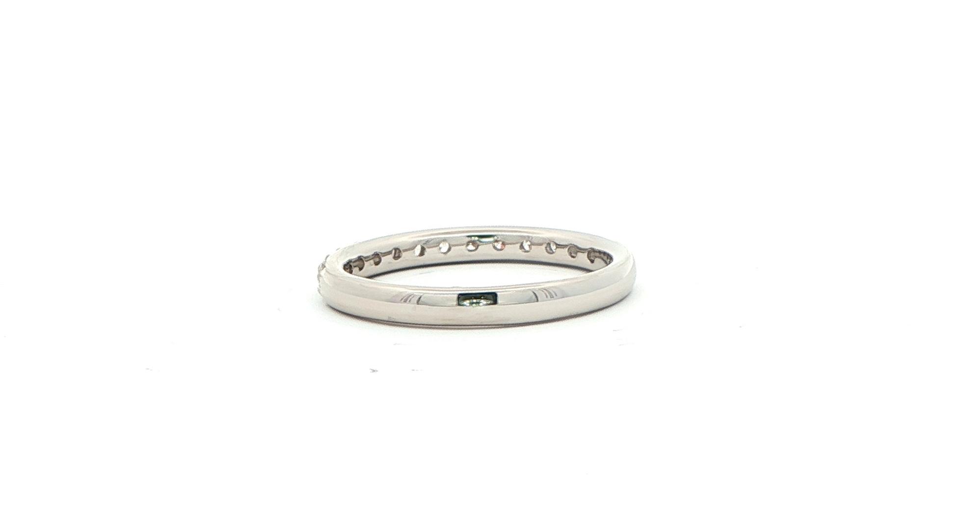 13-Stone Prong-Set Diamond Wedding Band in White Gold (0.50cts TWT) back