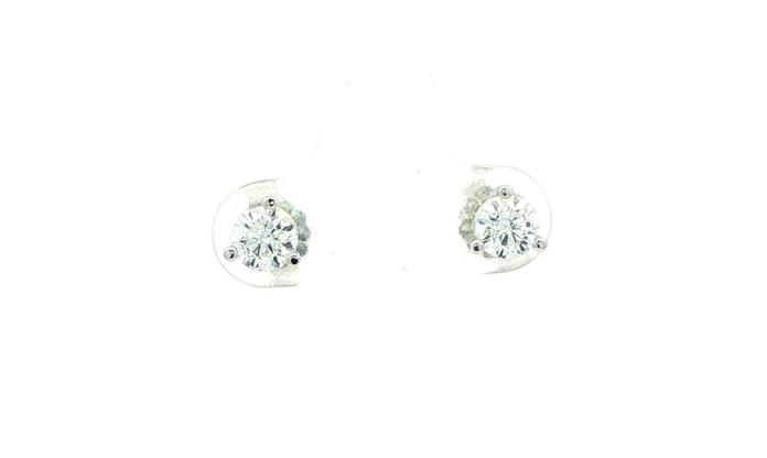 content/products/Solitaire Diamond Stud Earrings in 3-Prong Martini Settings in White Gold (0.38cts TWT)