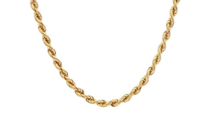 content/products/Estate Piece: Classic Rope Chain Necklace in Yellow Gold (3.0mm)
