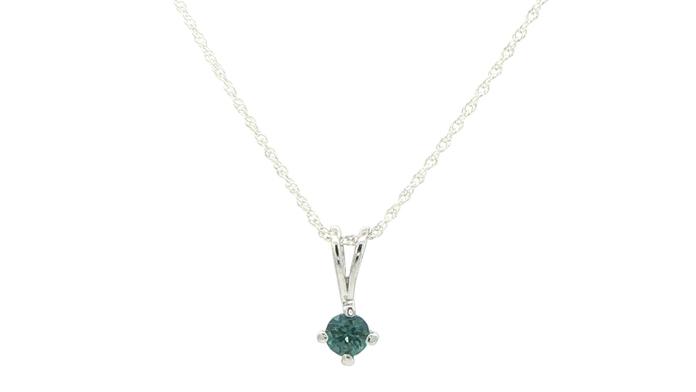 content/products/Solitaire Blue-Green Montana Sapphire Necklace in Sterling Silver (0.25cts)