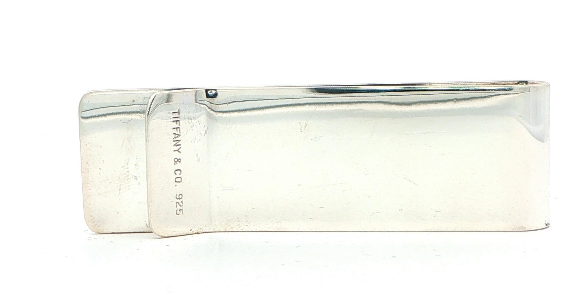 Estate Piece: Tiffany & Co. High Polished Money Clip in Sterling Silver back