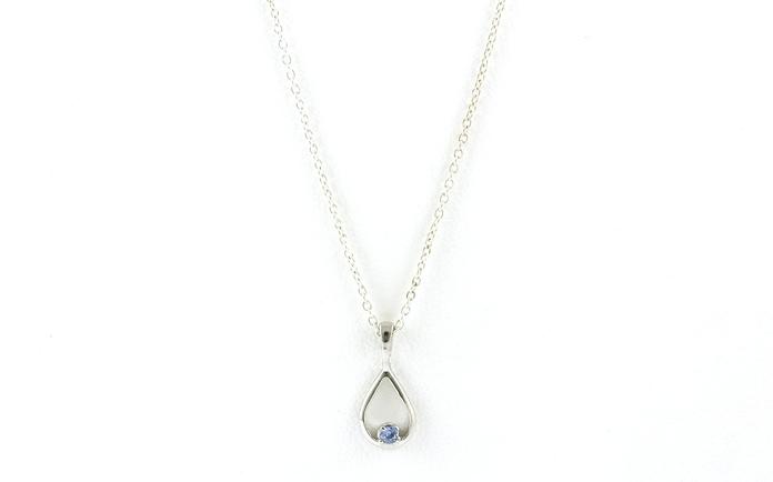 content/products/Teardrop Montana Yogo Sapphire Necklace in Sterling Silver (0.04ct)
