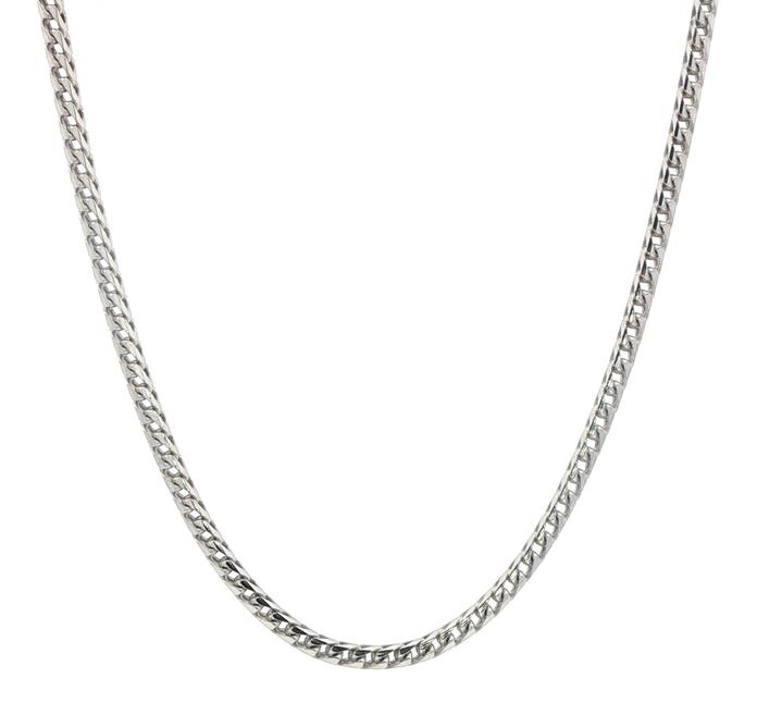 content/products/Round Franco Chain Necklace in Sterling Silver (2.3mm)