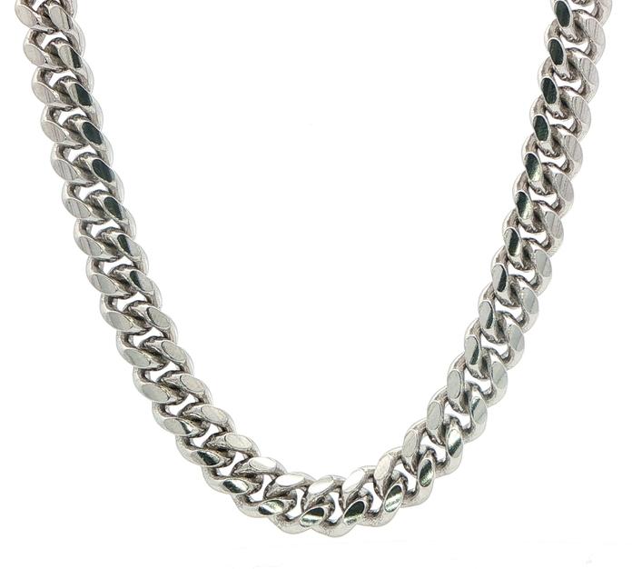 content/products/Classic Cuban Link Chain Necklace in Sterling Silver (7mm)