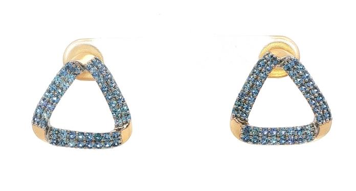 content/products/Open Triangle Montana Yogo Sapphire Stud Earrings in Yellow Gold (1.77cts TWT)