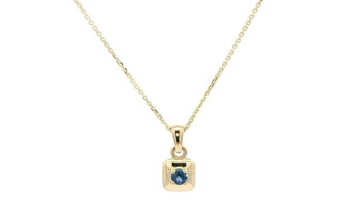 content/products/Montana Yogo Sapphire Square Pendant in Yellow Gold (0.10cts)