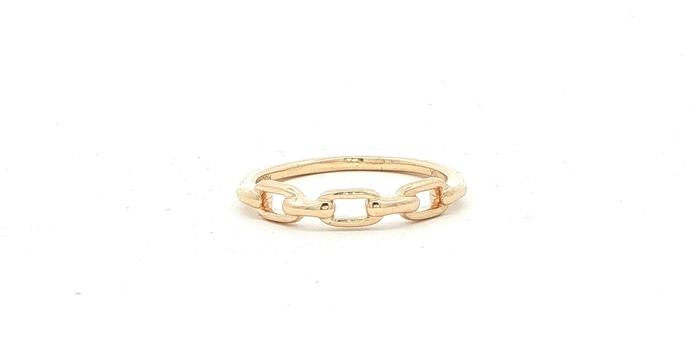 content/products/Estate Piece: Chain Link Band Ring in Yellow Gold