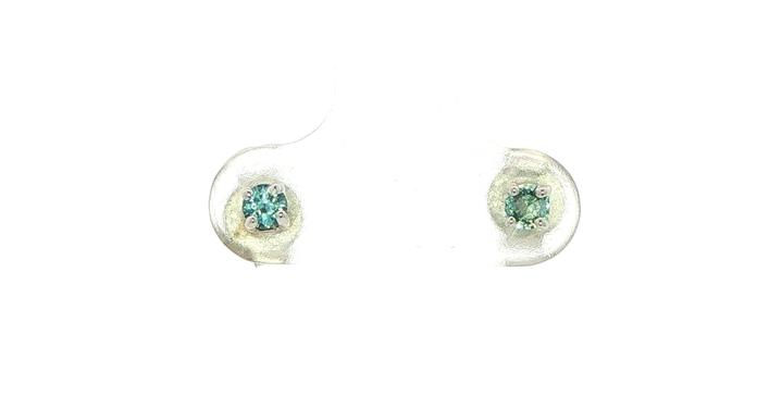 content/products/Blue-Green Montana Sapphire Stud Earrings in 4-Prong Setting in Sterling Silver (0.25cts TWT)