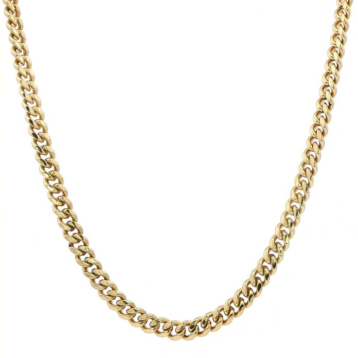 content/products/Estate Piece: Cuban Link Chain Necklace in Yellow Gold 