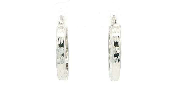 content/products/Estate Piece: Diamond-Cut Hoop Earrings in White Gold