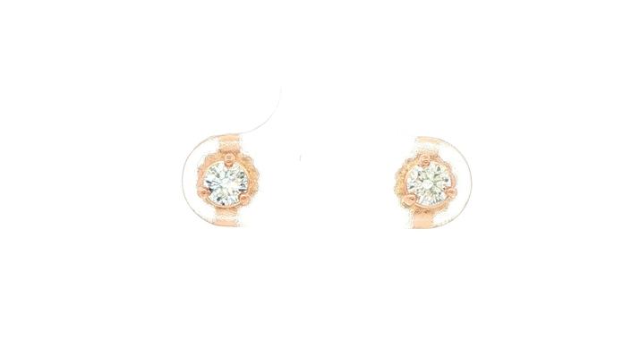content/products/Round Diamond Stud Earrings in Rose Gold (0.38cts TWT)