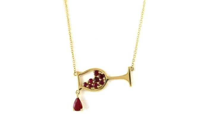 content/products/Ruby Wine Glass Necklace in Yellow Gold (0.93cts TWT)