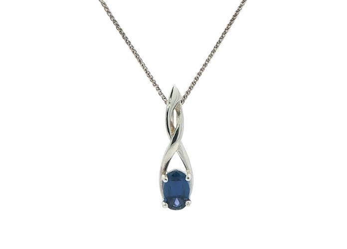 content/products/Twist Drop Oval-cut Montana Yogo Sapphire Necklace in White Gold (0.85cts)