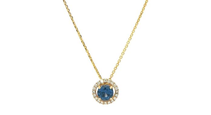 content/products/Montana Yogo Sapphire and Diamond Halo Necklace in Yellow Gold (0.46cts TWT)