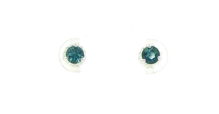content/products/Peacock Blue Montana Sapphire Stud Earrings in White Gold (0.63cts TWT)