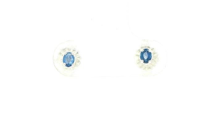 content/products/Oval Montana Yogo Sapphire Stud Earrings in Sterling Silver (0.20cts TWT)