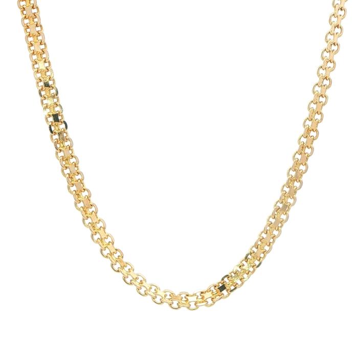 content/products/Estate Piece: Bismarck Link Chain Necklace in Yellow Gold