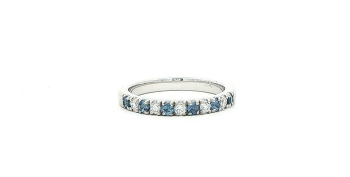 content/products/11-Stone Alternating Montana Yogo Sapphire and Diamond Band in White Gold (0.44cts TWT)