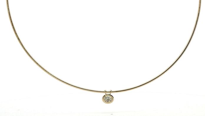 content/products/Bezel-Set Oval Diamond Wire Collar Necklace in Yellow Gold (0.30ct)