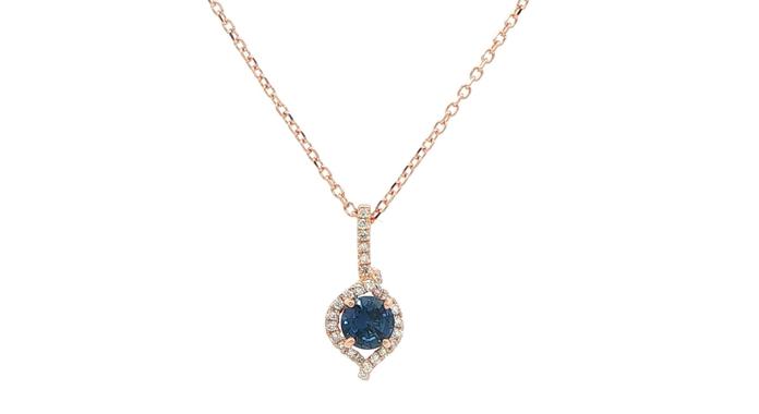 content/products/Huckleberry Sapphire Wrapped Halo Necklace in Rose Gold (0.46cts TWT)