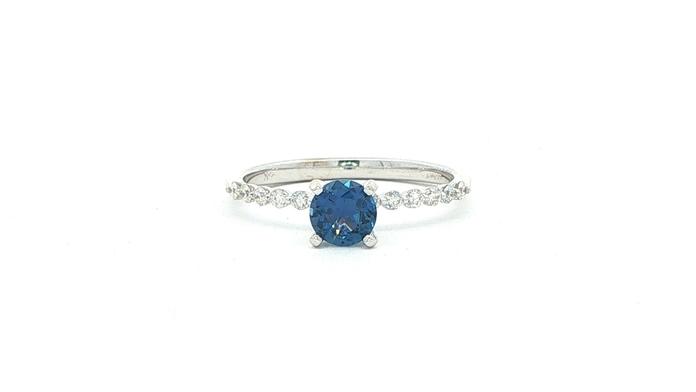 content/products/Montana Yogo Sapphire and Diamond Ring in White Gold (0.66cts TWT)