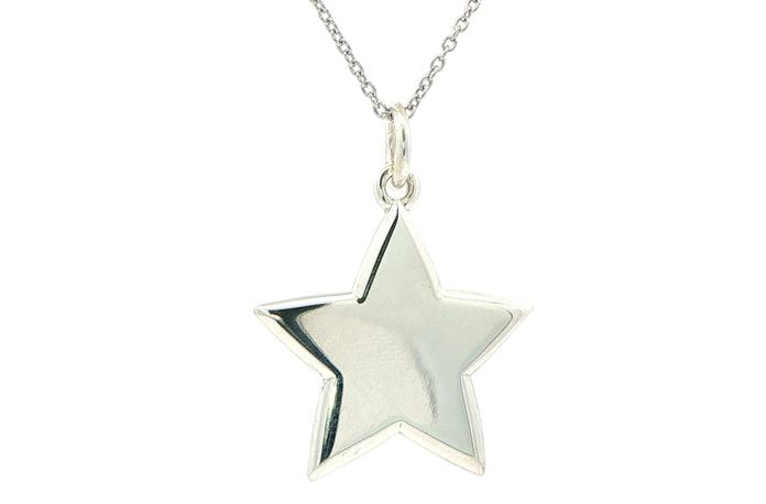 content/products/Estate Piece: Tiffany and Co. Five-Pointed Star Charm Necklace in Sterling Silver 