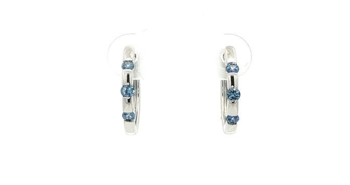 content/products/3-Stone Bar-set Montana Yogo Sapphire Hoop Earrings in White Gold (0.26cts TWT)