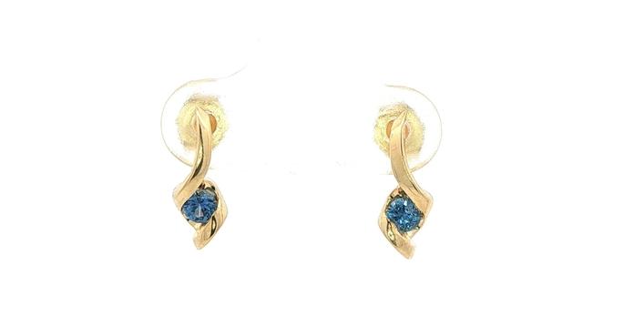 content/products/Montana Yogo Sapphire Twist Drop Earrings in Yellow Gold (0.25cts TWT)