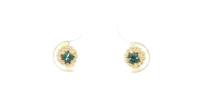 content/products/Peacock Blue Montana Sapphire Rope Bezel Stud Earrings in Yellow Gold (0.23cts TWT)
