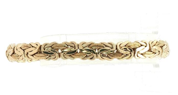 content/products/Estate Piece: Byzantine Woven Link Chain Bracelet Yellow Gold