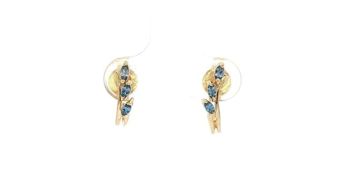 content/products/3-Stone Marquise Montana Yogo Sapphire Vine J-Hoop Earrings Yellow Gold (0.48cts TWT)