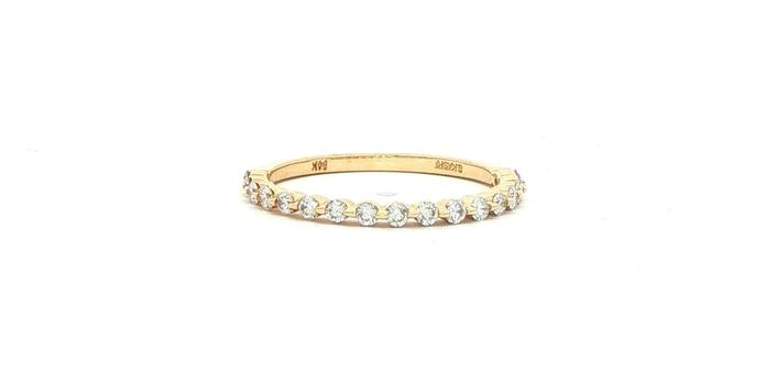 content/products/Single Prong Diamond Half-Eternity Ring in Yellow Gold (0.31cts TWT)