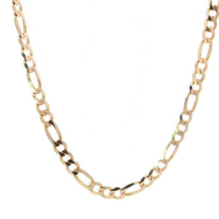 content/products/Estate Piece: Classic Figaro Link Chain Necklace in Yellow Gold