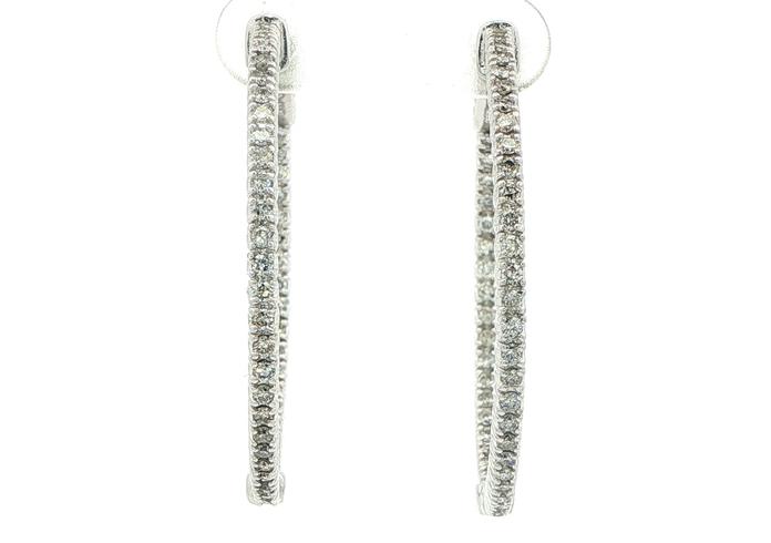 content/products/Estate Piece: Diamond Inside-Out Hoop Earrings in White Gold (1.50cts TWT)