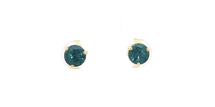 content/products/Peacock Blue Montana Sapphire Stud Earrings in 3-Prong Martini Settings in Yellow Gold (1.61cts TWT)