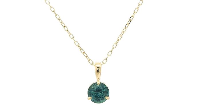 content/products/Peacock Blue Montana Sapphire Solitaire Pendant Necklace in Yellow Gold (0.80cts)