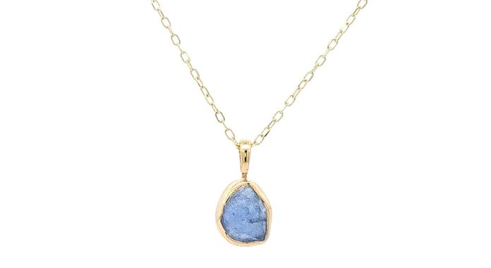 content/products/Bezel-set Raw Un-cut Montana Yogo Sapphire Pendant Necklace in Yellow Gold (1.05cts)